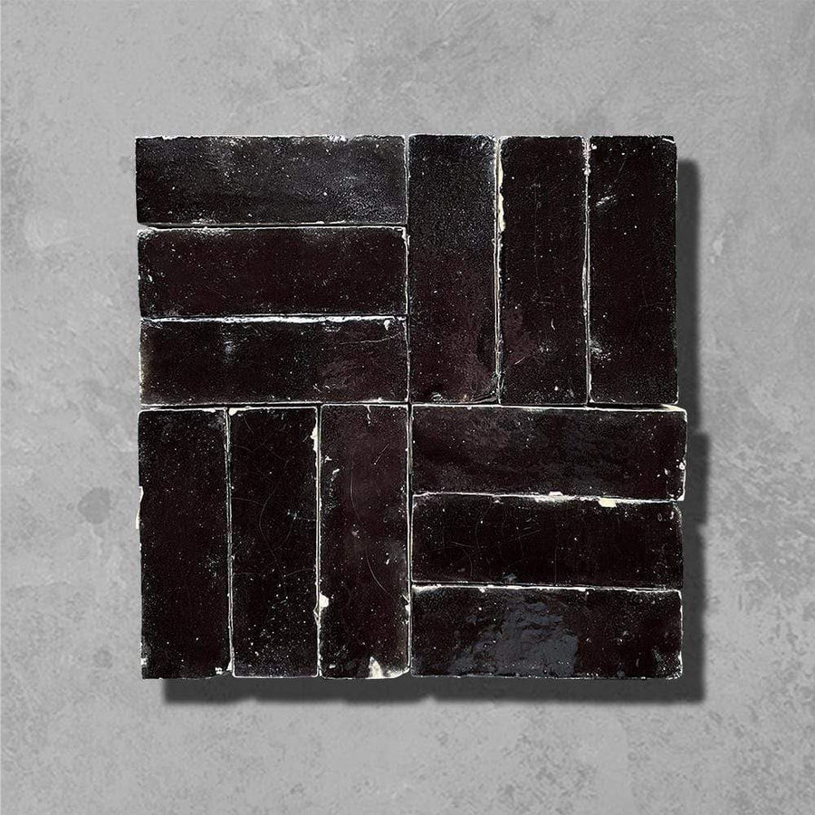 Bert & May - Ebony Thick Bejmat Glossy, 15 x 5cm - Tiles & Stone To You