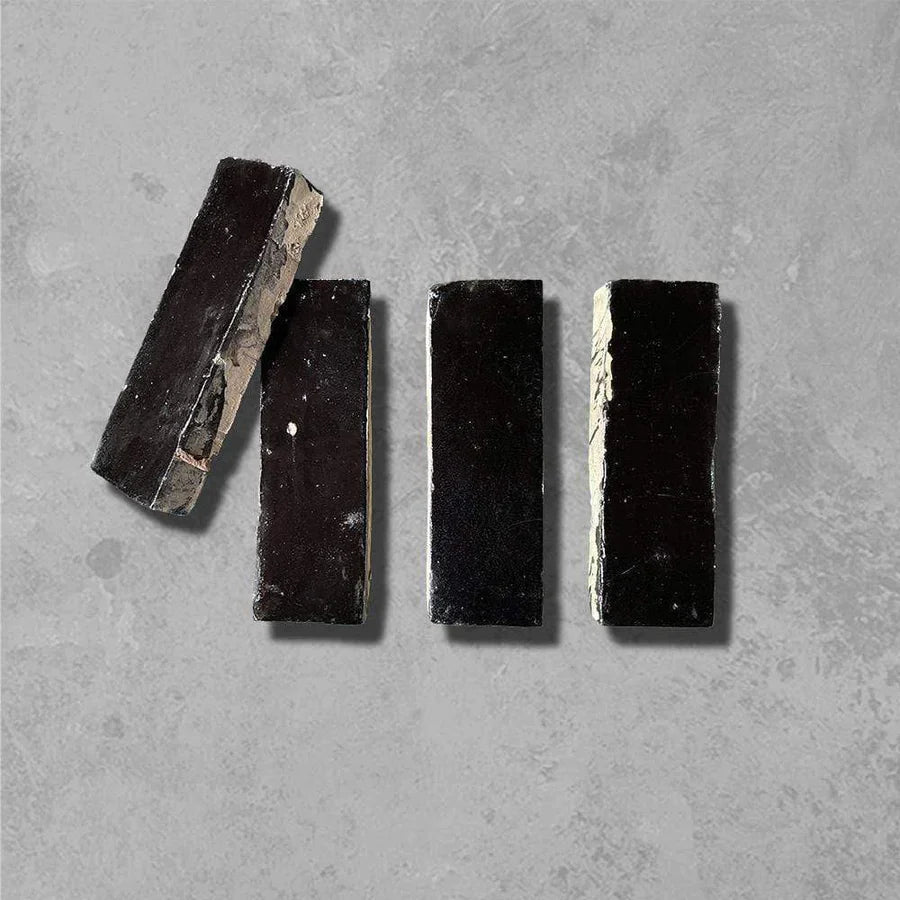 Bert & May - Ebony Thick Bejmat Glossy, 15 x 5cm - Tiles & Stone To You