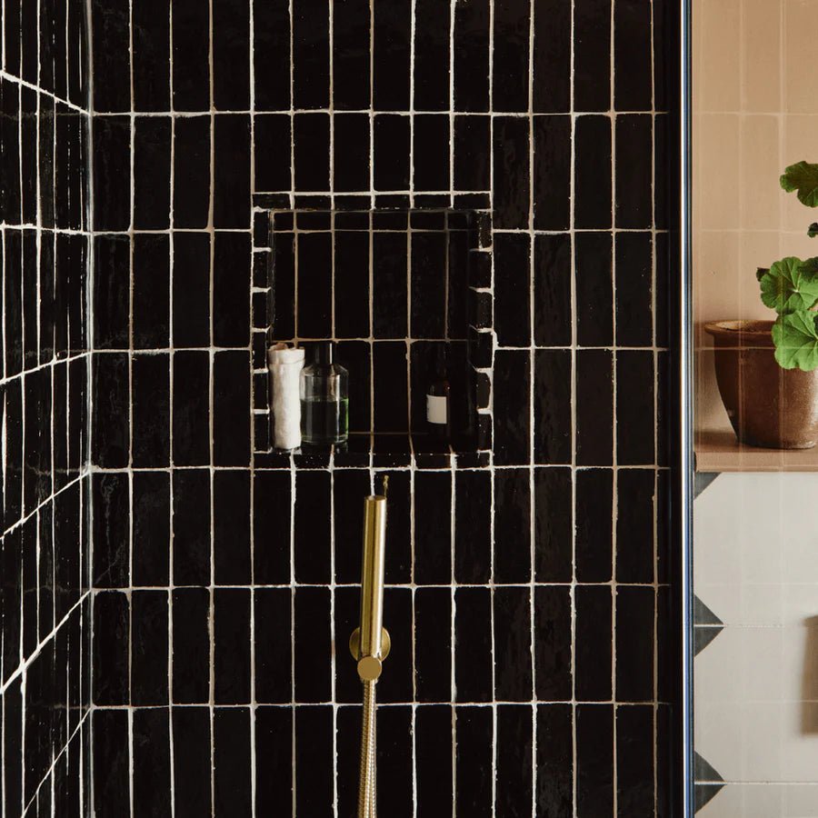 Bert & May - Ebony Thick Bejmat Glossy, 15 x 5cm - Tiles & Stone To You