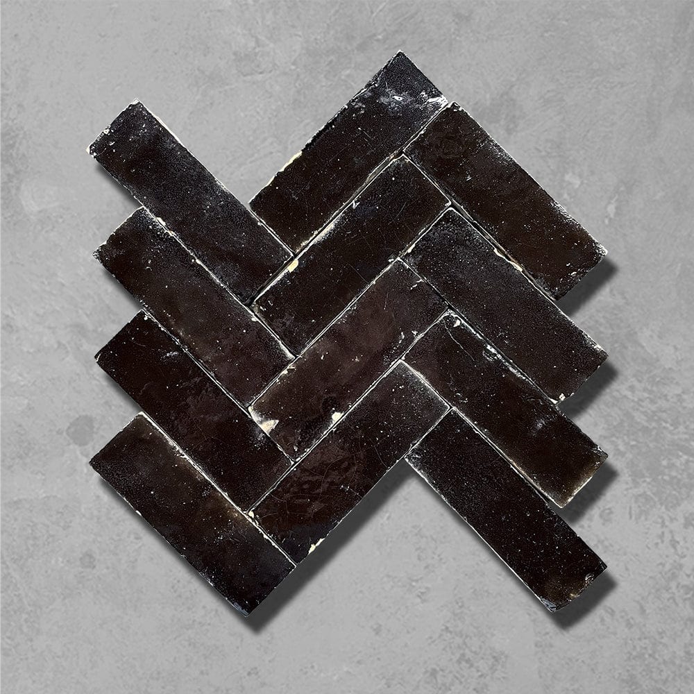 Bert & May - Fez Ebony Bejmat, 15 x 5cm - Tiles & Stone To You