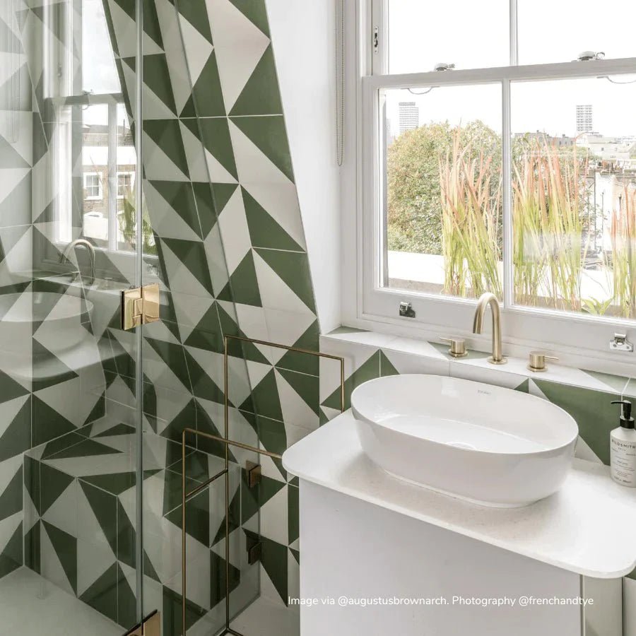 Bert & May - Green Alalpardo Porcelain Matt, 20 x 20cm - Tiles & Stone To You