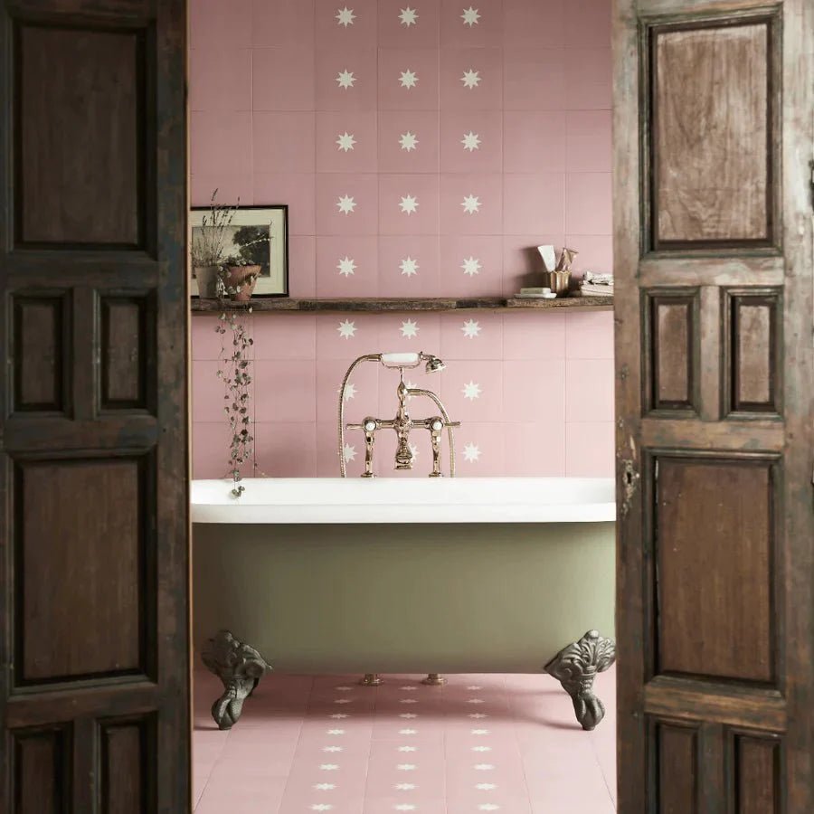 Bert & May - Luna Cherry Porcelain Matt, 20 x 20cm - Tiles & Stone To You