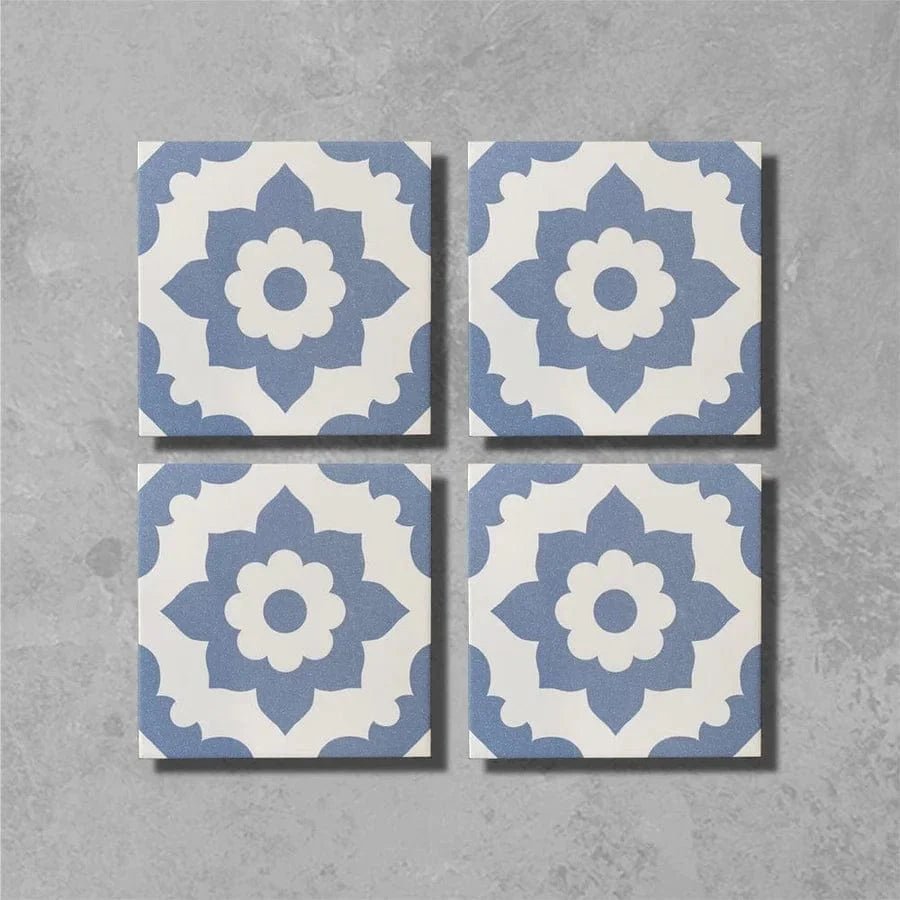 Bert & May - Navy Santona Porcelain Matt, 20 x 20cm - Tiles & Stone To You