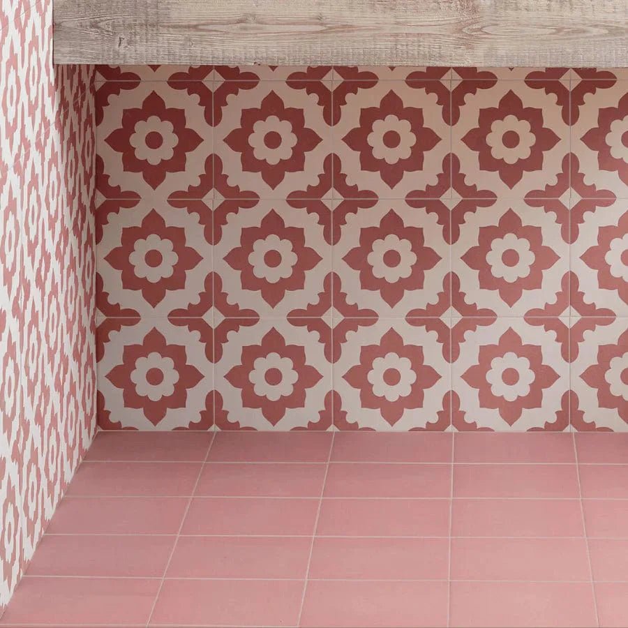 Bert & May - Pink Santona Porcelain Matt, 20 x 20cm - Tiles & Stone To You