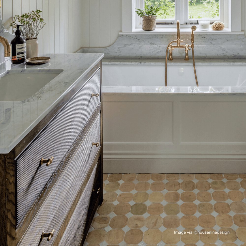 Bert & May - Raw & White Mosaic Zellige - Tiles & Stone To You