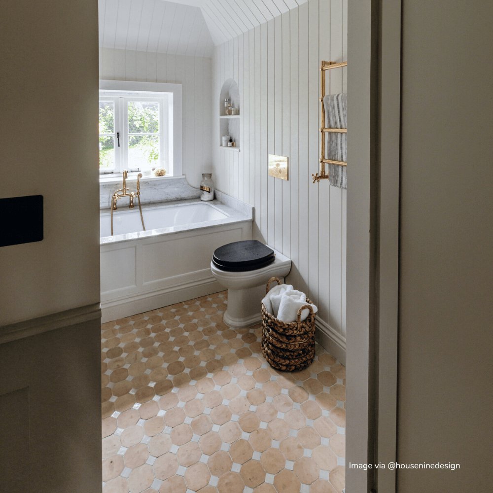Bert & May - Raw & White Mosaic Zellige - Tiles & Stone To You
