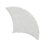 Ca' Pietra - Long Island Marble Honed Fan Mosaic, 25 x 43.2cm (13097)