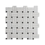 Ca' Pietra - Long Island Marble Wicker Mosaic Honed, 28.6 x 28.6cm (8675)