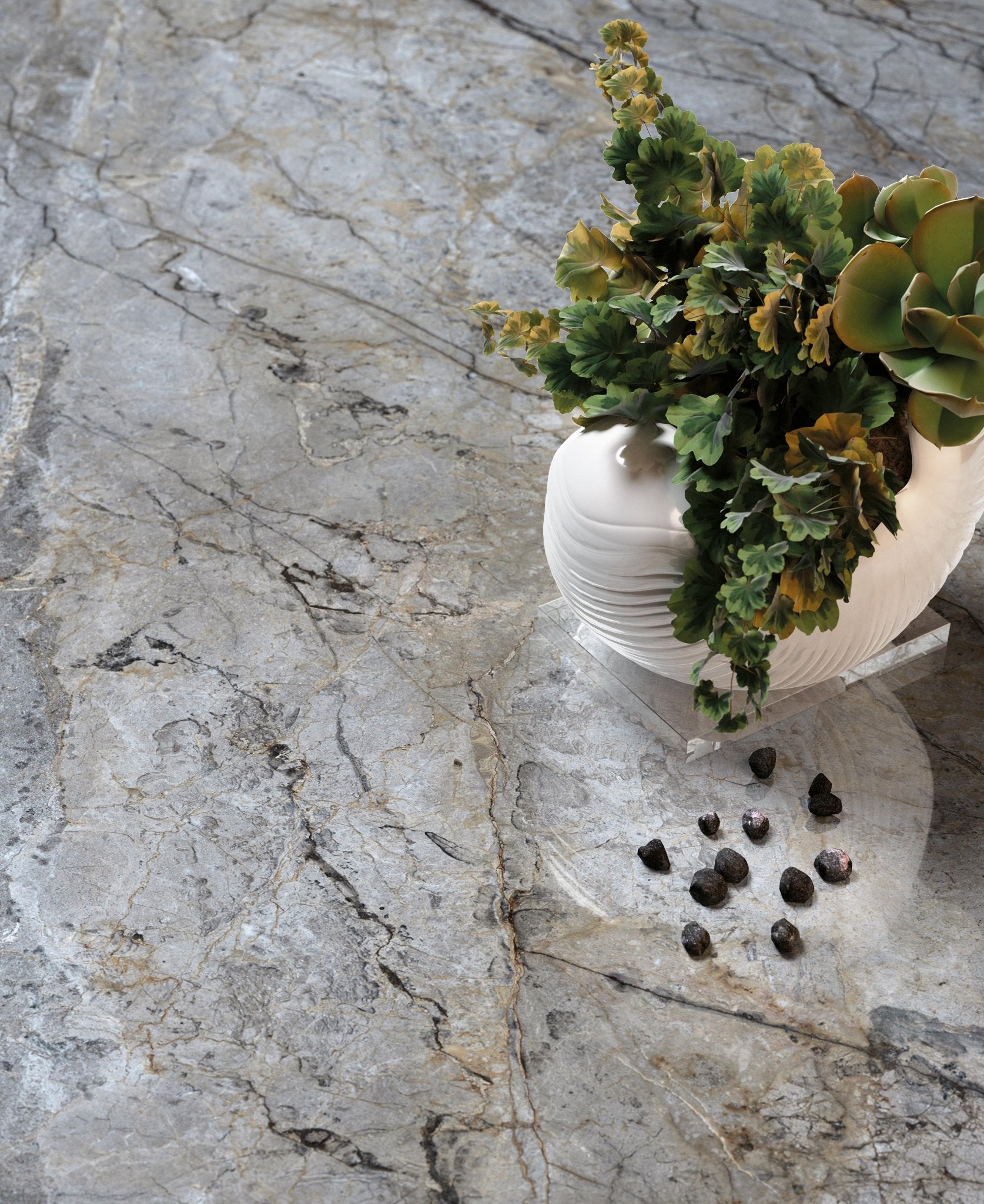 Minoli - Cosmopolitan Mystic Grey, Polished/ Lappato, 80 x 80cm (CMP1001) - Tiles & Stone To You