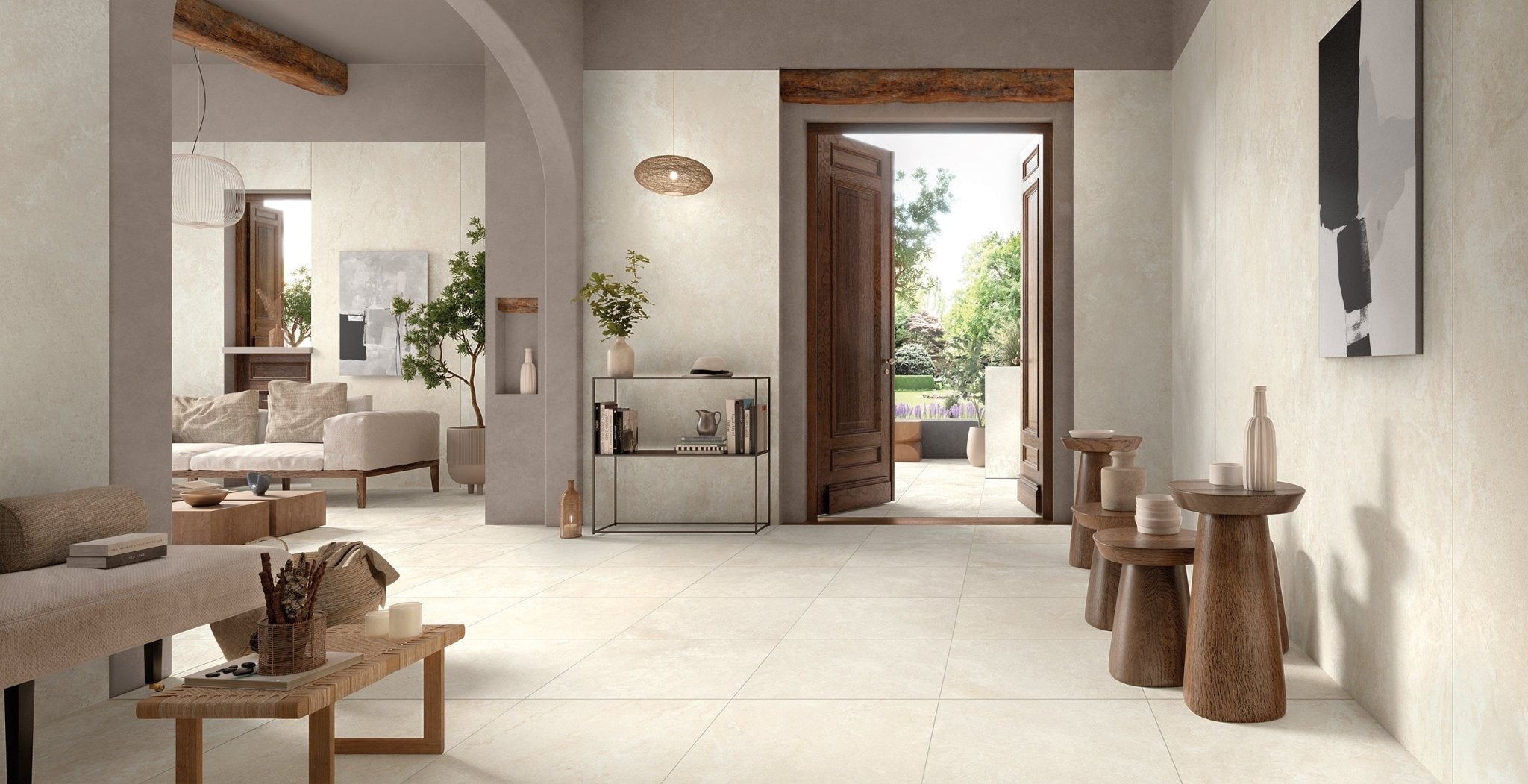 Minoli - Elysian Mediterranea Brushed, 80 x 80cm (ELN1001) - Tiles & Stone To You