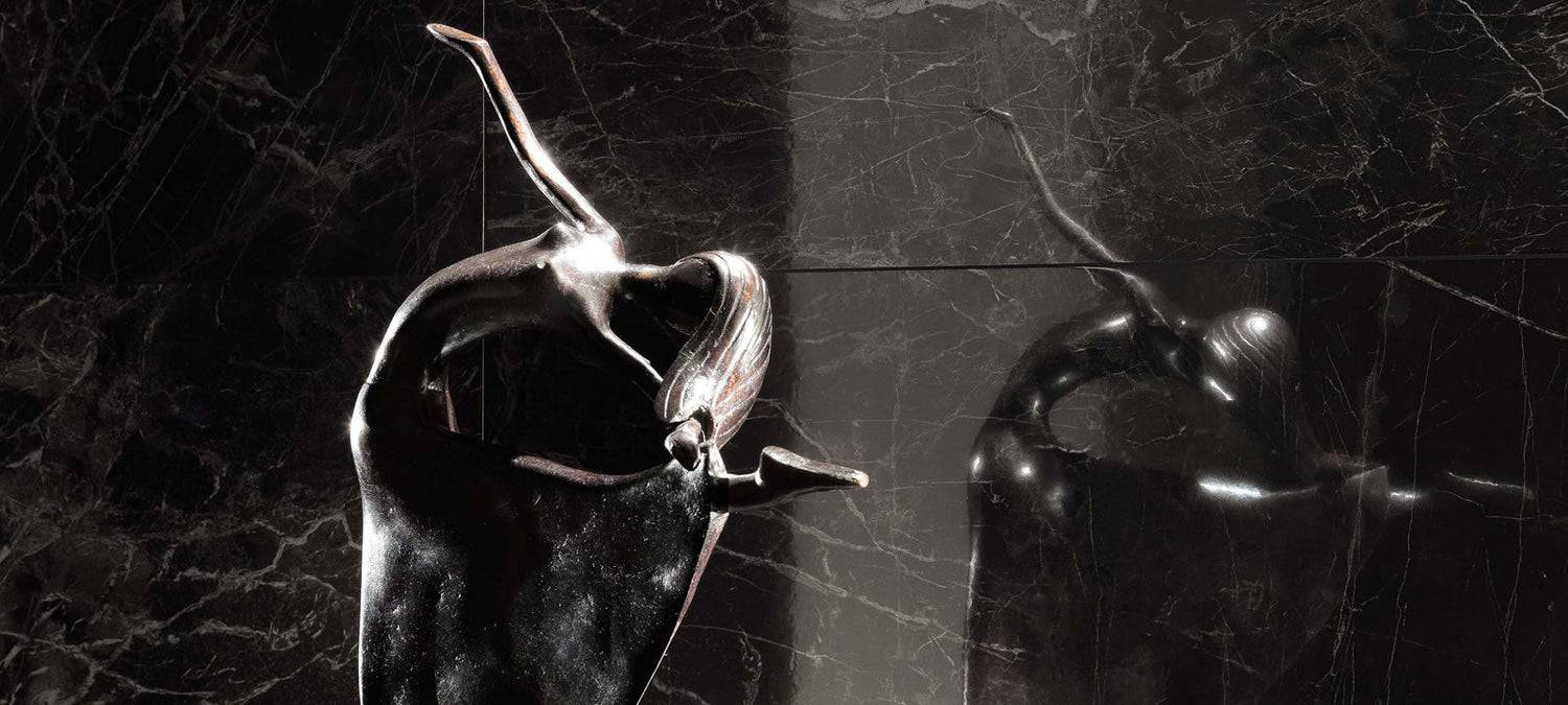 Minoli - Marvel Noir Saint Laurent Lappato, 30 x 60cm (VC02830) - Tiles & Stone To You