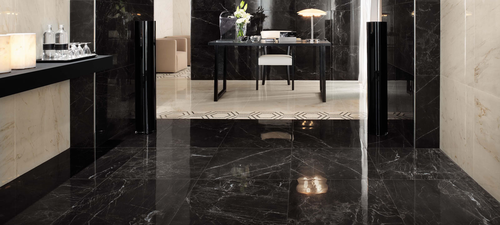 Minoli - Marvel Noir Saint Laurent Lappato, 30 x 60cm (VC02830) - Tiles & Stone To You