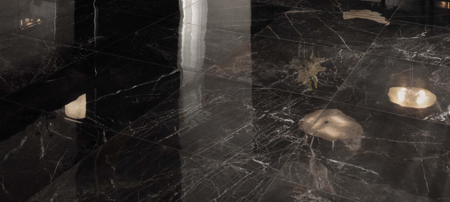 Minoli - Marvel Noir Saint Laurent Lappato, 30 x 60cm (VC02830) - Tiles & Stone To You