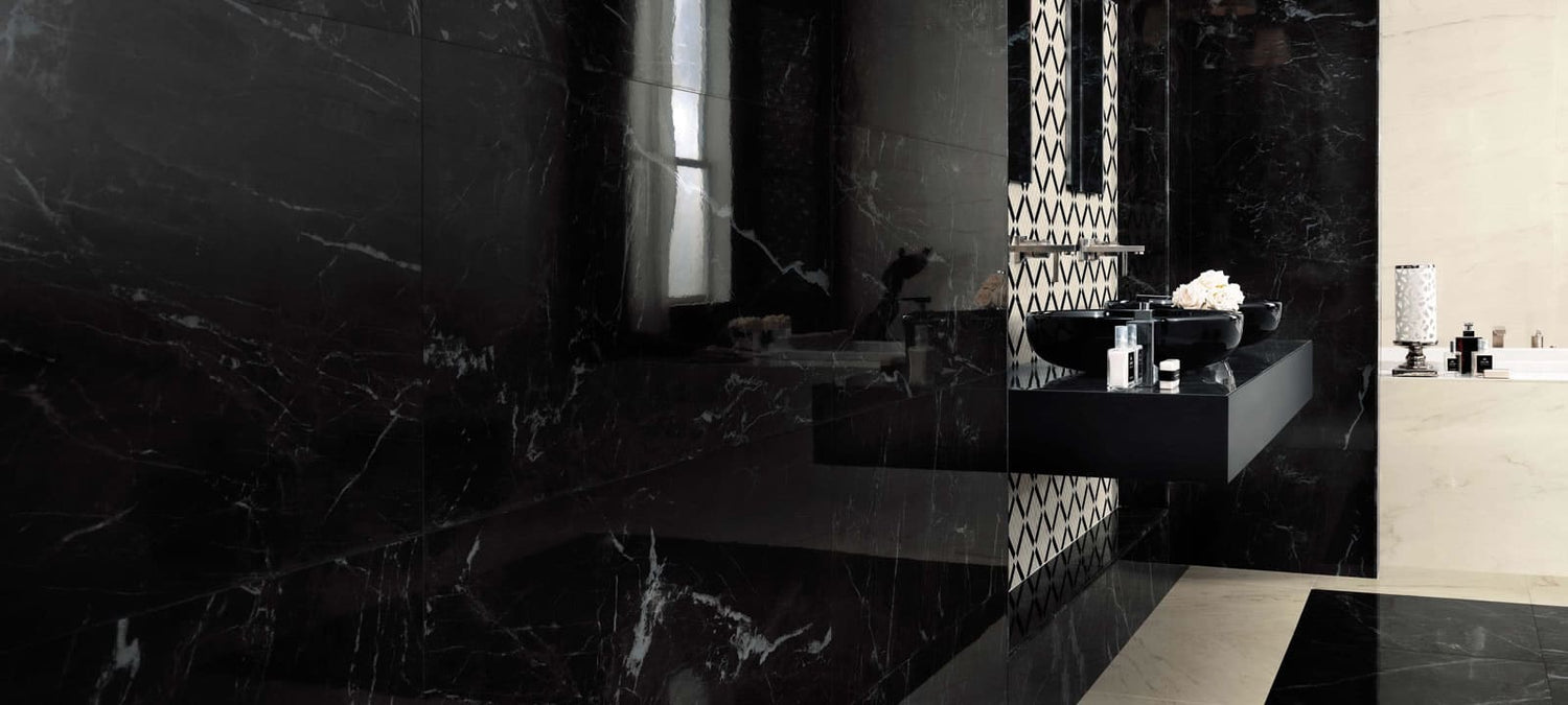 Minoli - Marvel Noir Saint Laurent Lappato, 30 x 60cm (VC02830) - Tiles & Stone To You