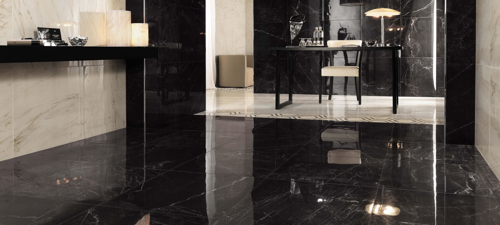 Minoli - Marvel Noir Saint Laurent Lappato, 30 x 60cm (VC02830) - Tiles & Stone To You