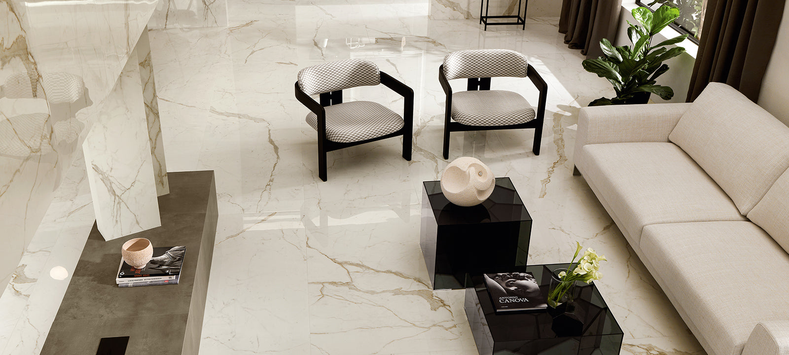 Minoli - Marvel Shine Calacatta Prestigio Matt, 60 x 120cm (MVH1021)