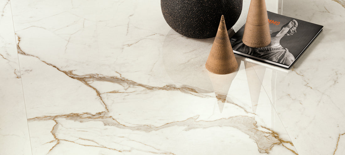 Minoli - Marvel Shine Calacatta Prestigio Polished, 60 x 120cm (MVH1025)