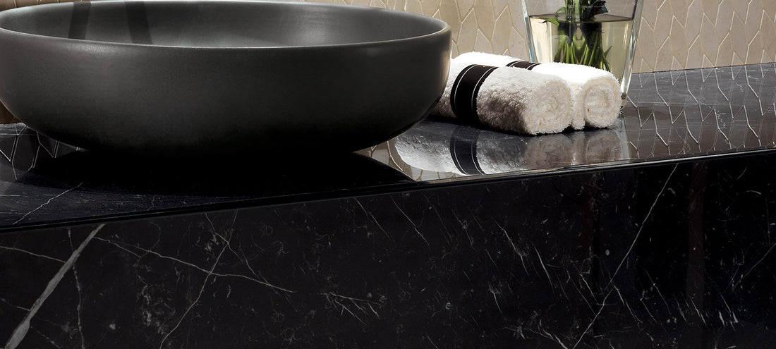 Minoli - Marvel Nero Marquina Porcelain Matt, 30 x 60cm (VC03266)