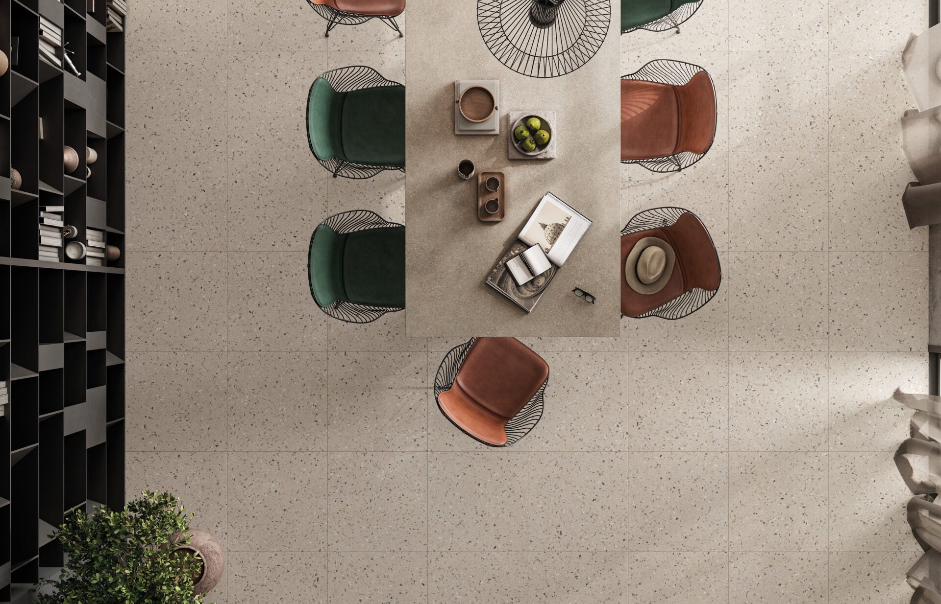 Minoli - ReConcrete Terrazzo Rice, 60 x 60cm (RCT1055)