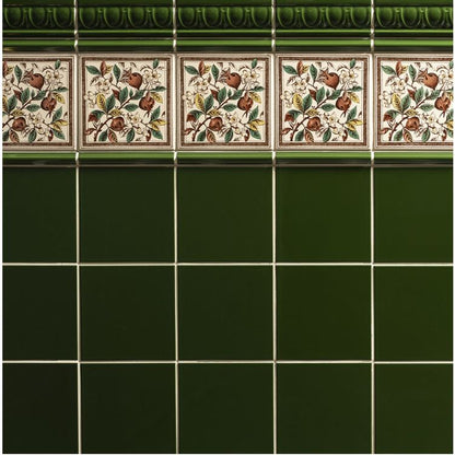 Original Style - Edwardian Green Astragal Moulding, 15.2 x 2.1cm (IM-0026201)