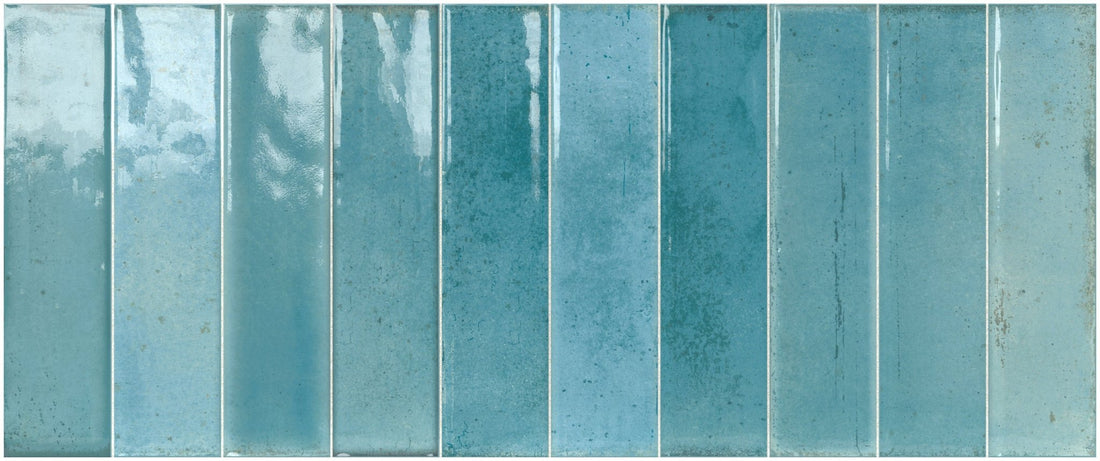 Artisan Azzurro Gloss, 25 x 60cm - Tiles &amp; Stone To You