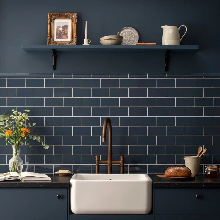 Original Style - Ascot Blue Half Tile, 15.2 x 7.6cm (IM-0030082)