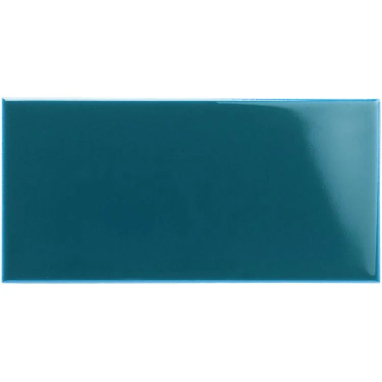 Original Style - Baroque Blue Half Tile, 15.2 x 7.5cm (IM-0008416)