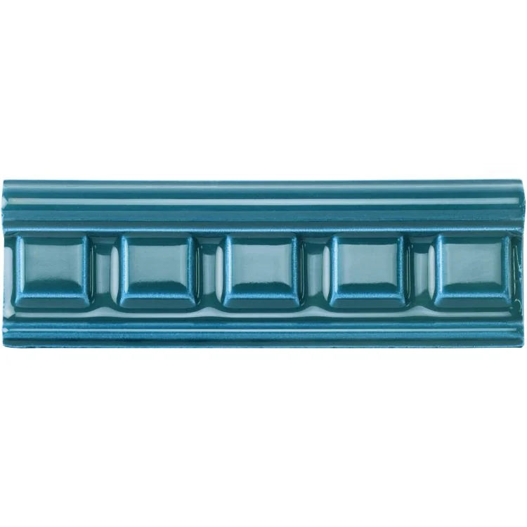 Original Style - Baroque Blue Dentil Moulding, 15.2 x 5cm (IM-0011852)