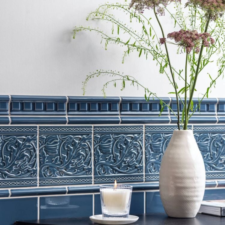 Original Style - Ascot Blue Astragal Moulding, 15.2 x 2.1cm (IM-0030081)