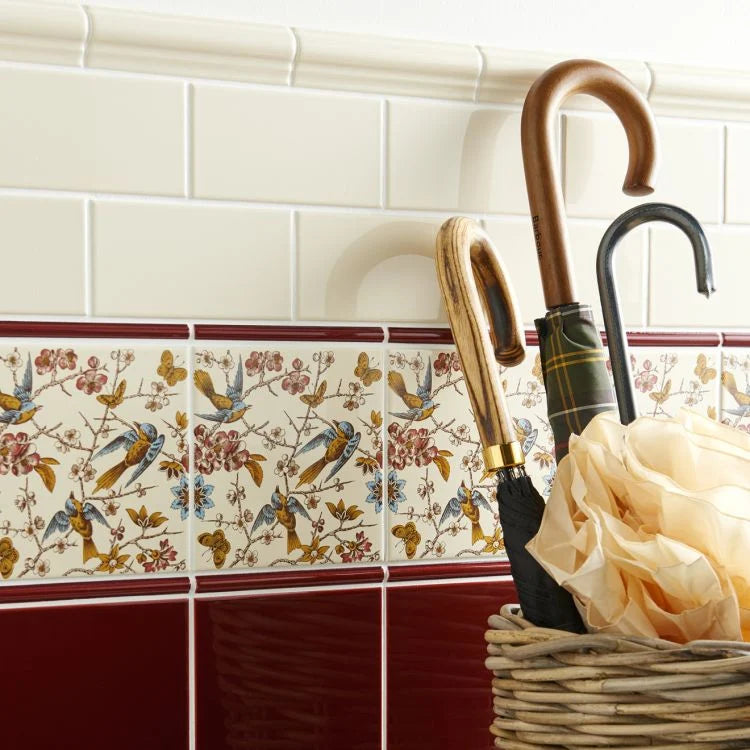 Original Style - County White Half Tile, 15.2 x 7.5cm (IM-0001630)