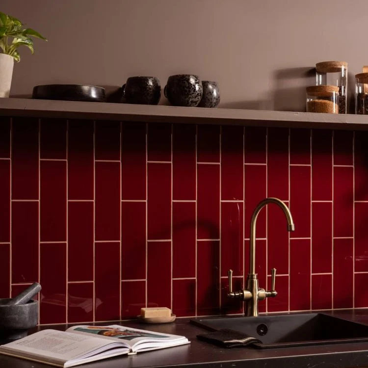 Original Style - Burgundy Large Brick, 22.8 x 7.5cm (IM-0033228)