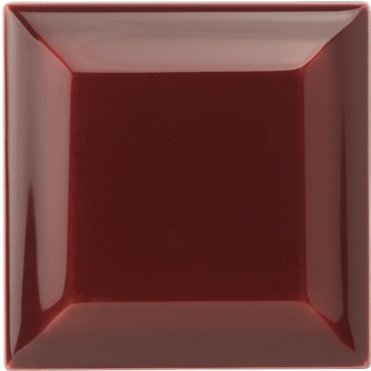 Original Style - Burgundy Metro Bevelled Corner Tile, 7.5 x 7.5cm (IM-0000675)