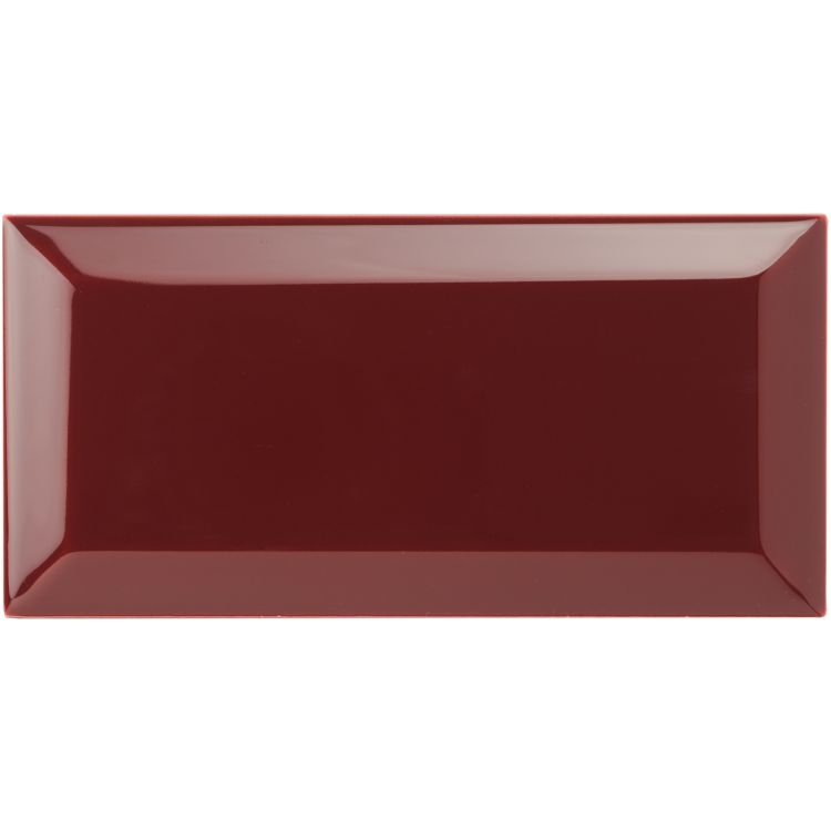 Original Style - Burgundy Metro Bevelled Tile, 15 x 7.5cm (IM-0022706)