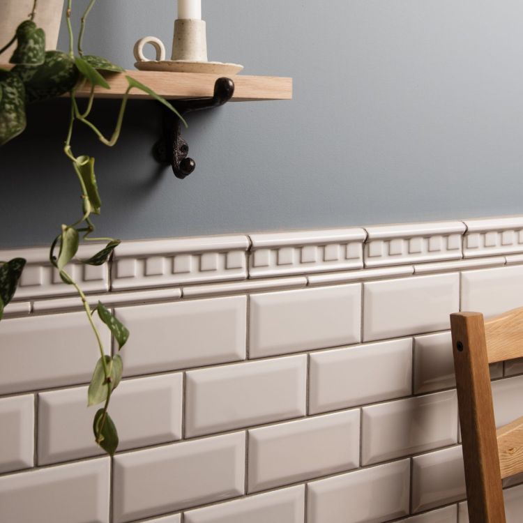 Original Style - Chancel Grey Metro Bevelled Tile, 15 x 7.5cm (IM-0008342)