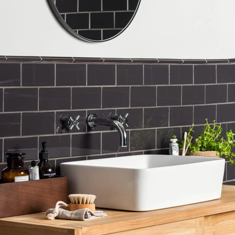 Original Style - Charcoal Grey Half Tile, 15.2 x 7.5cm (IM-0014274)