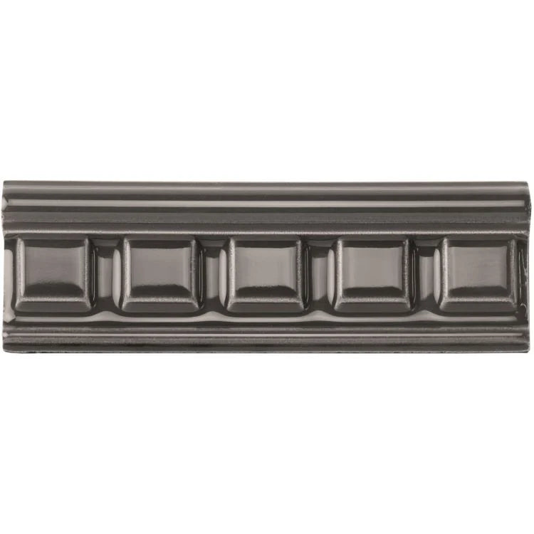 Original Style - Charcoal Grey Dentil Moulding, 15.2 x 5cm (IM-0014375)