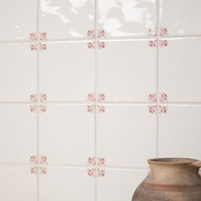 Original Style - Country Delft Field Tile Beatrix Burgundy, 13 x 13cm (IM-0034160)