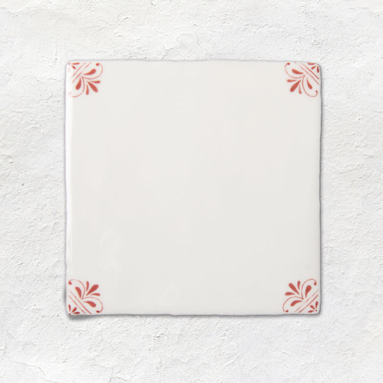 Original Style - Country Delft Field Tile Beatrix Burgundy, 13 x 13cm (IM-0034160)