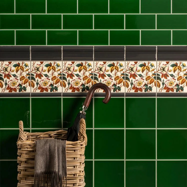 Original Style - Victorian Green Half Tile, 15.2 x 7.5cm (IM-0015535)