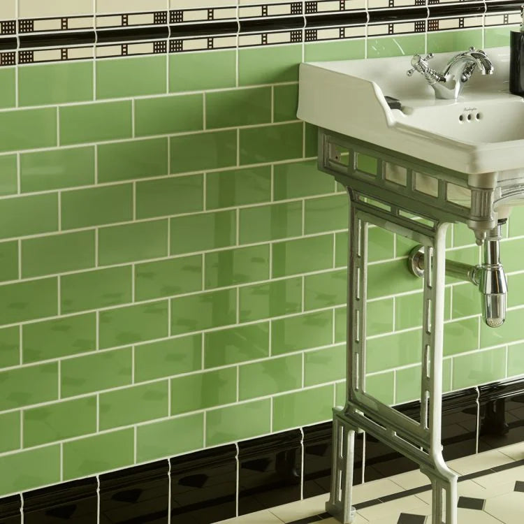 Original Style - Palm Green Half Tile, 15.2 x 7.5cm (IM-0005447)