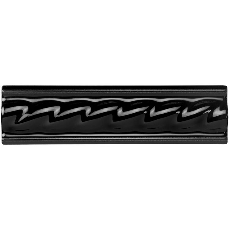 Original Style - Jet Black Rope Moulding, 15.2 x 4cm (IM-0011415)