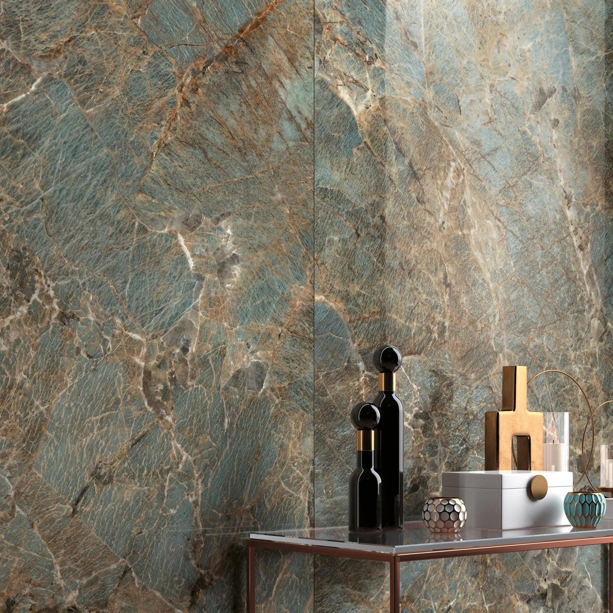 Minoli - Cosmopolitan Amazzonite, Polished/ Lappato, 80 x 80cm (CMP1002) - Tiles &amp; Stone To You
