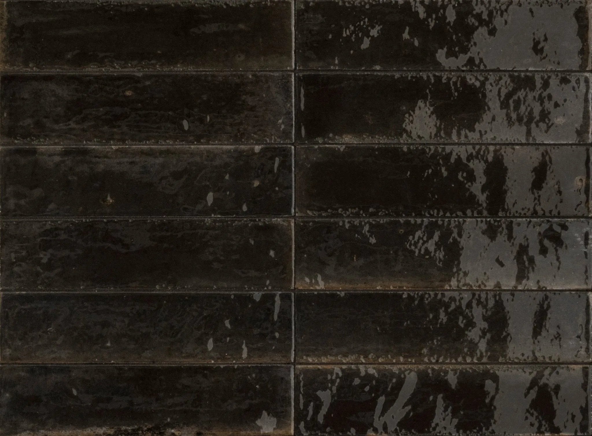 Minoli - Luminous Black Gloss, 6 x 24cm (VC03643) - Tiles &amp; Stone To You
