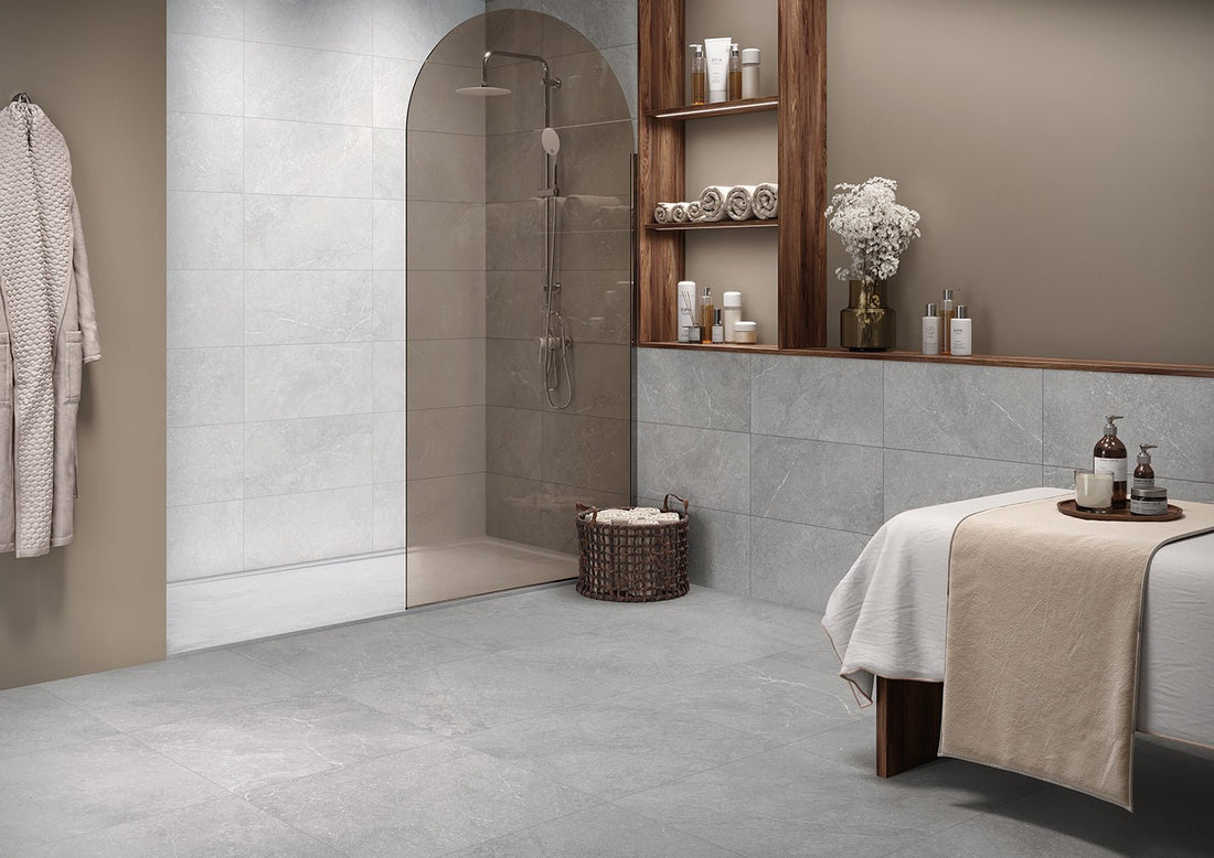 Minoli - Munich White Pressed Ceramic Matt, 25 x 50cm (MNC1005) - Tiles & Stone To You