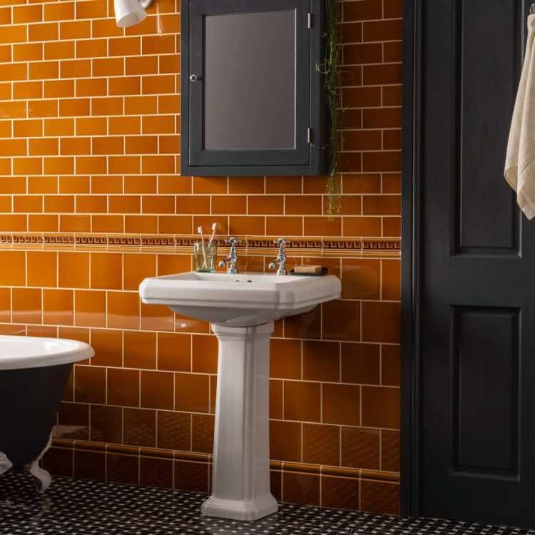 Original Style - Ochre Half Tile, 15.2 x 7.6cm (IM-0030116)