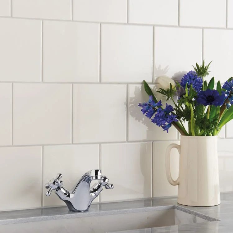 Original Style - Vintage White Field Ceramic Tile, 152 x 152mm (IM-0010884) - Tiles &amp; Stone To You