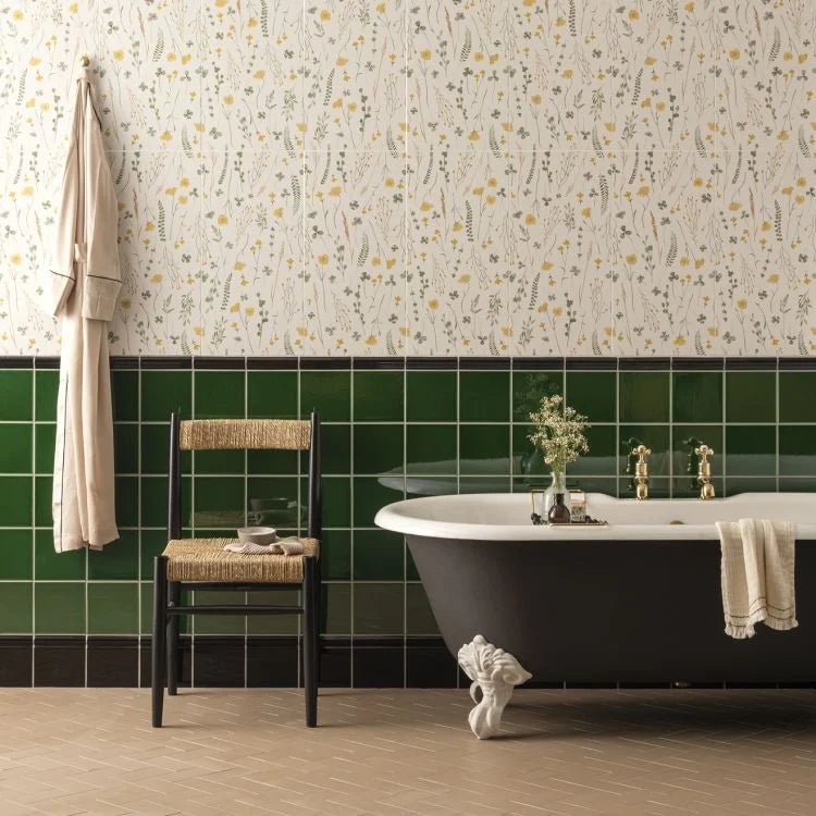 Original Style - Wildflower Gold Ceramic, 600 x 300mm (IM-0026233) - Tiles &amp; Stone To You