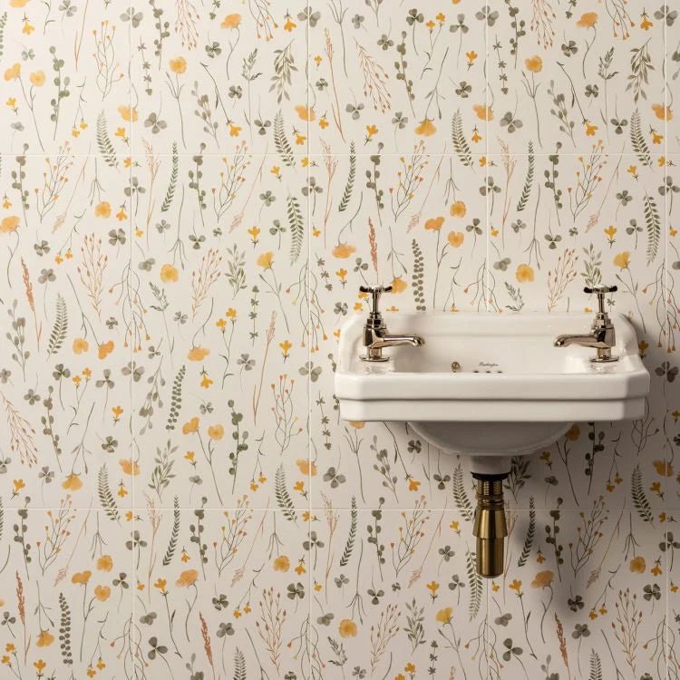 Original Style - Wildflower Gold Ceramic, 600 x 300mm (IM-0026233) - Tiles &amp; Stone To You