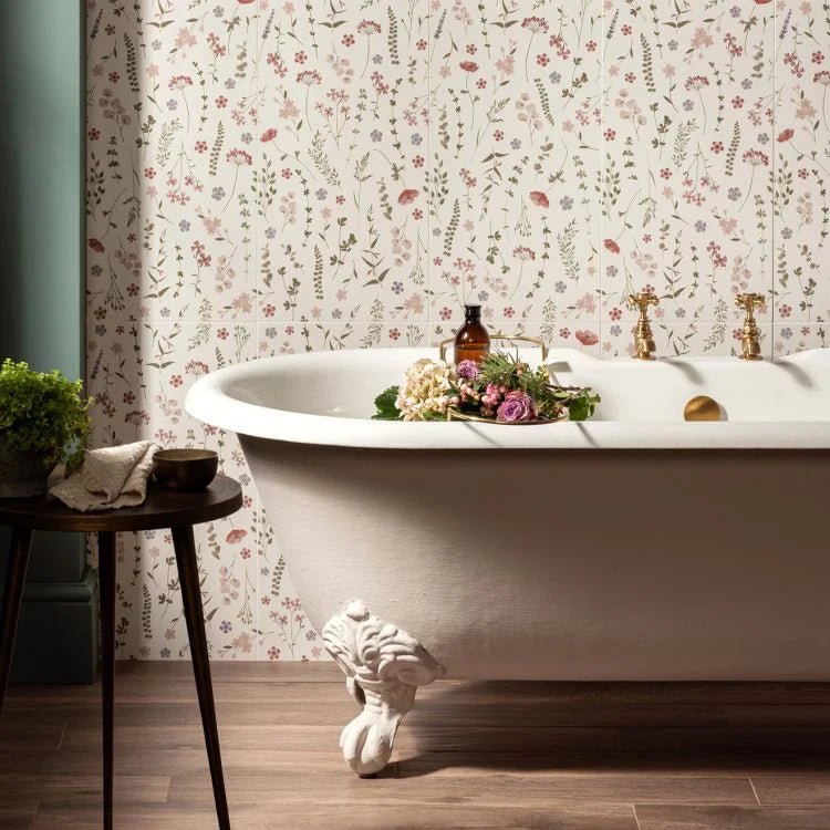 Original Style - Wildflower Rose Ceramic, 600 x 300mm (IM-0026232) - Tiles &amp; Stone To You