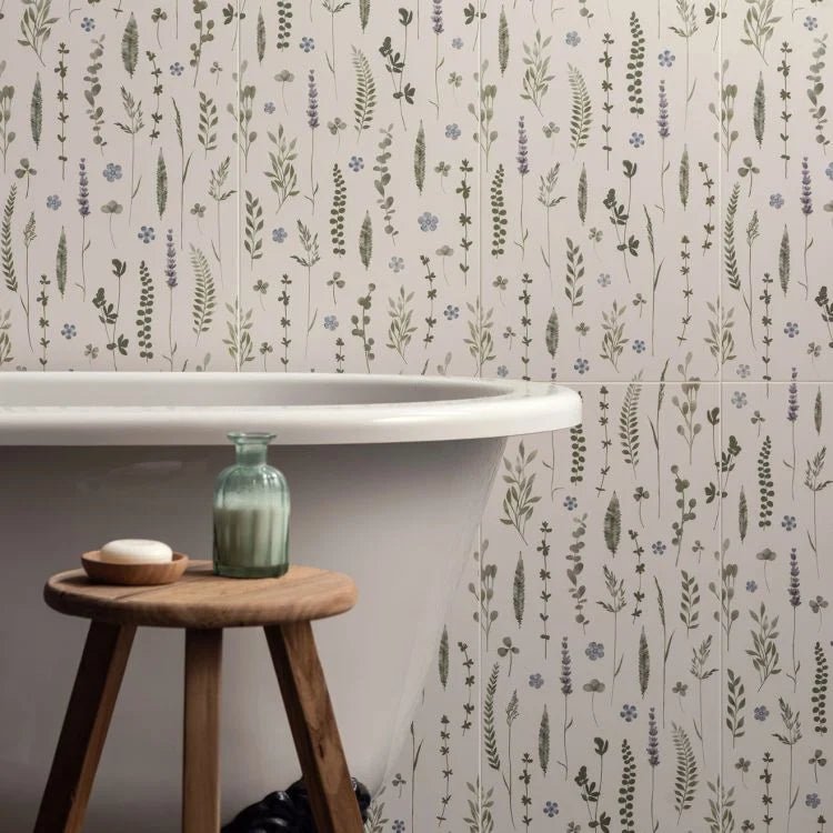 Original Style - Wildflower Violet Ceramic, 600 x 300mm (IM-0026234) - Tiles &amp; Stone To You